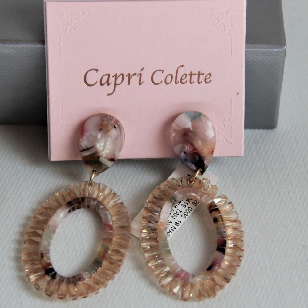 New & Tags Capri Colette 18kt gold plated Earrings